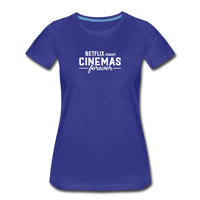 Cinemas Forever Tee (Women's) - royal blue
