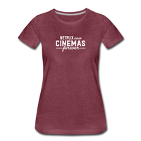 Cinemas Forever Tee (Women's) - heather burgundy